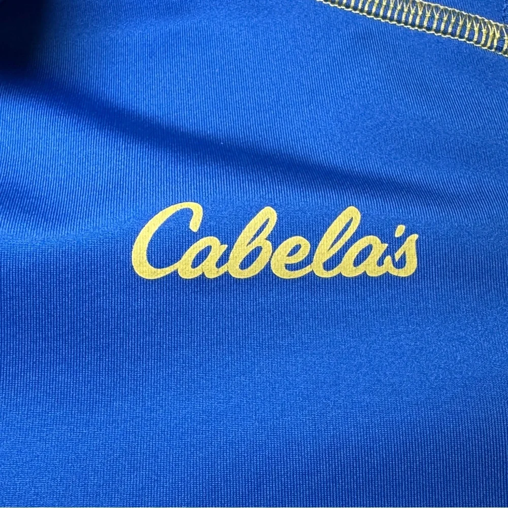 Cabelas‎ XPG Windstopper Mens Large Blue Quarter Zip Performance Pullover Top
